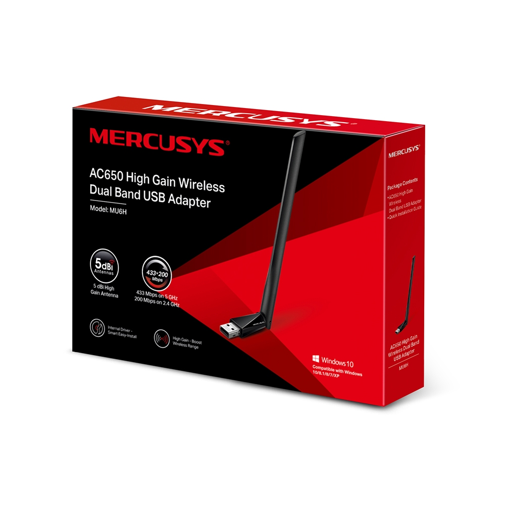 ADAPTADOR DE RED USB DUAL BAND MERCUSYS