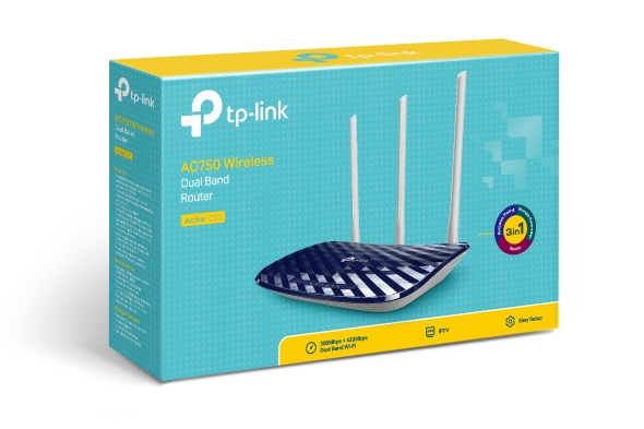 ROUTER DOBLE BANDA INALAMBRICO TPLINK ARCHER C20 AC750